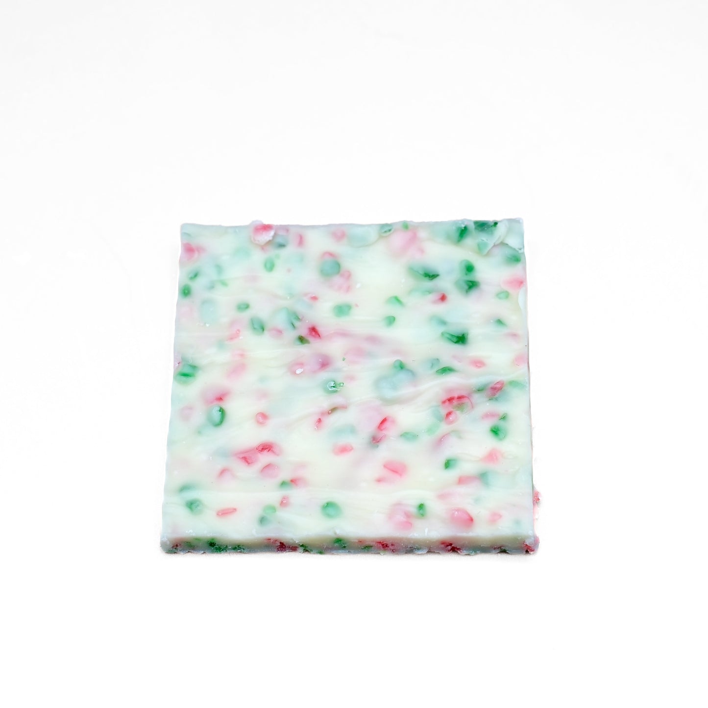 Peppermint bark with chocolate layers and peppermint pieces