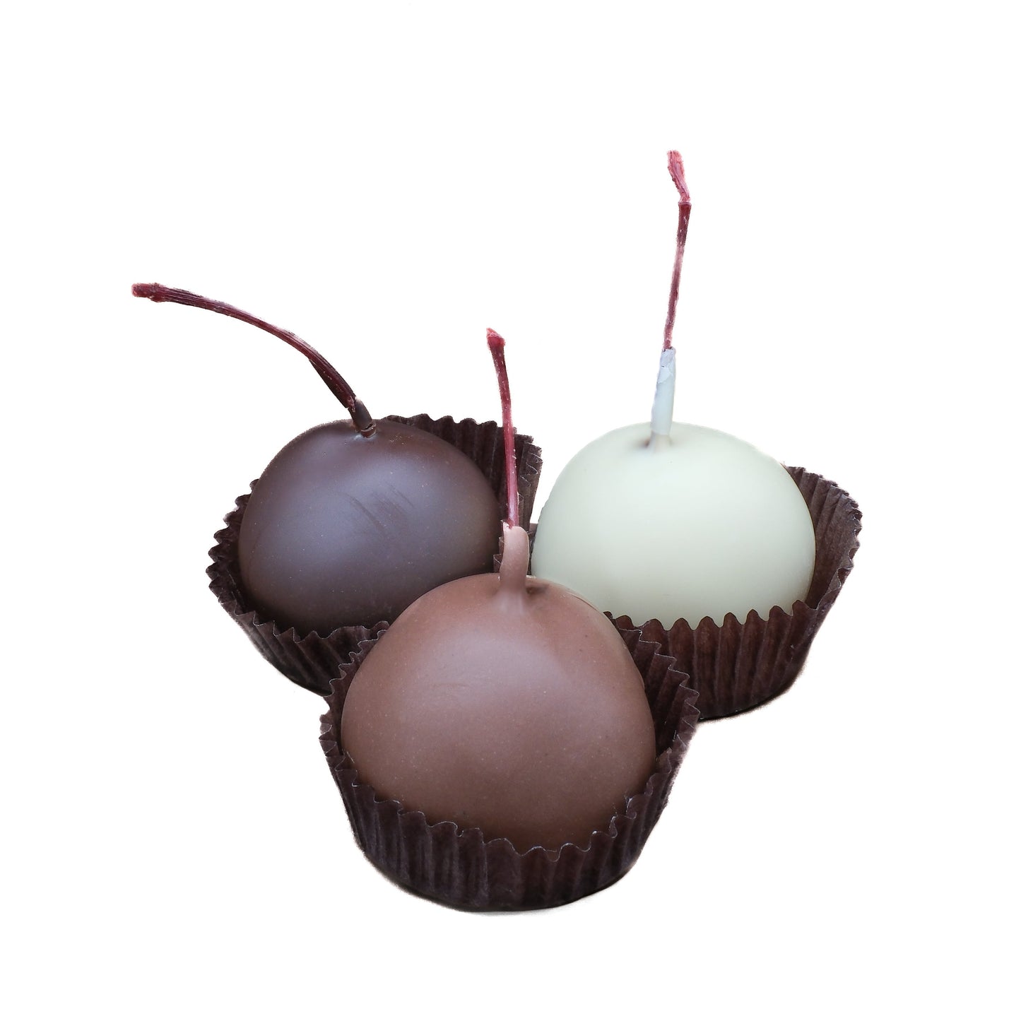 Cherry cordial with whole cherry and chocolate shell