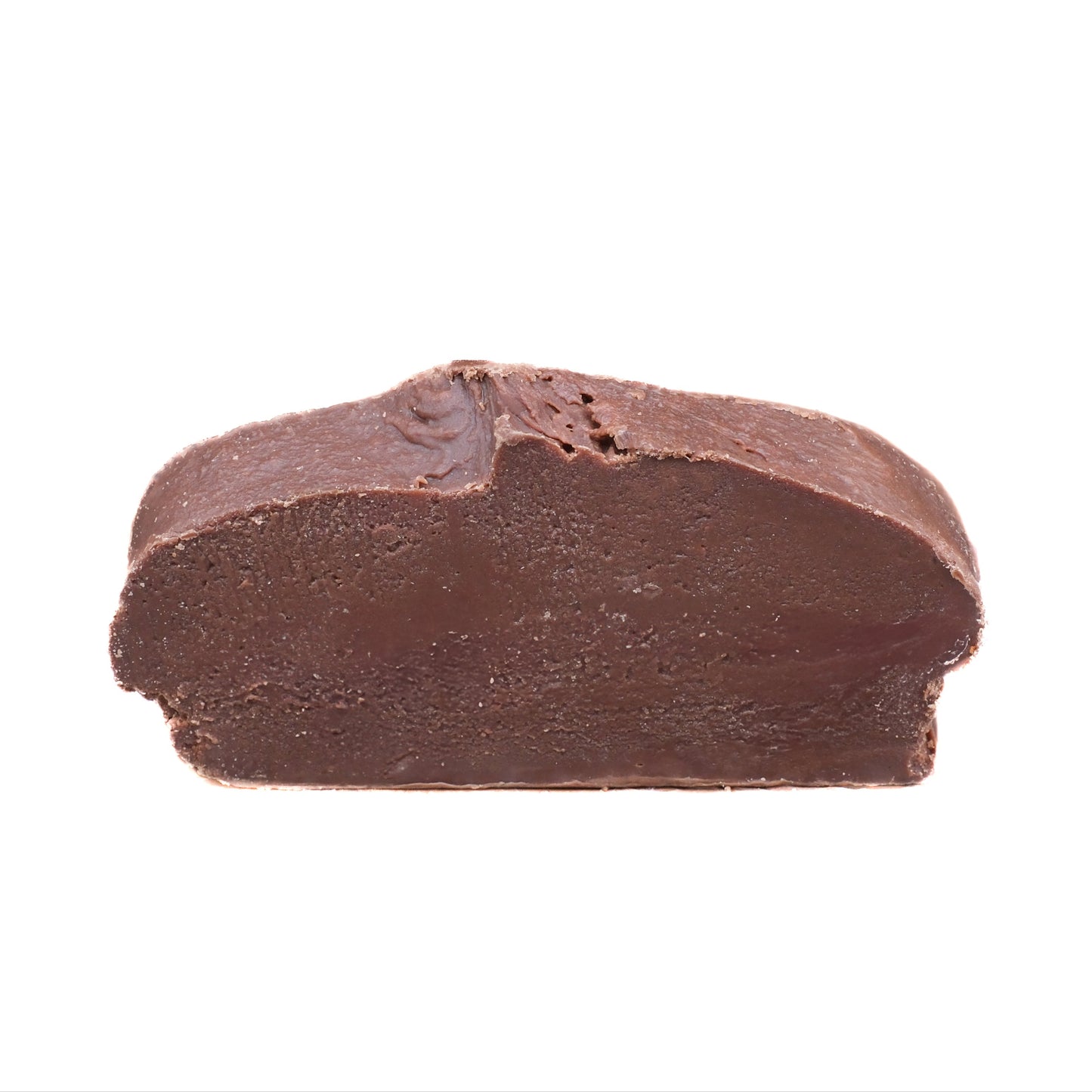 Handcrafted chocolate fudge with rich creamy cocoa flavor