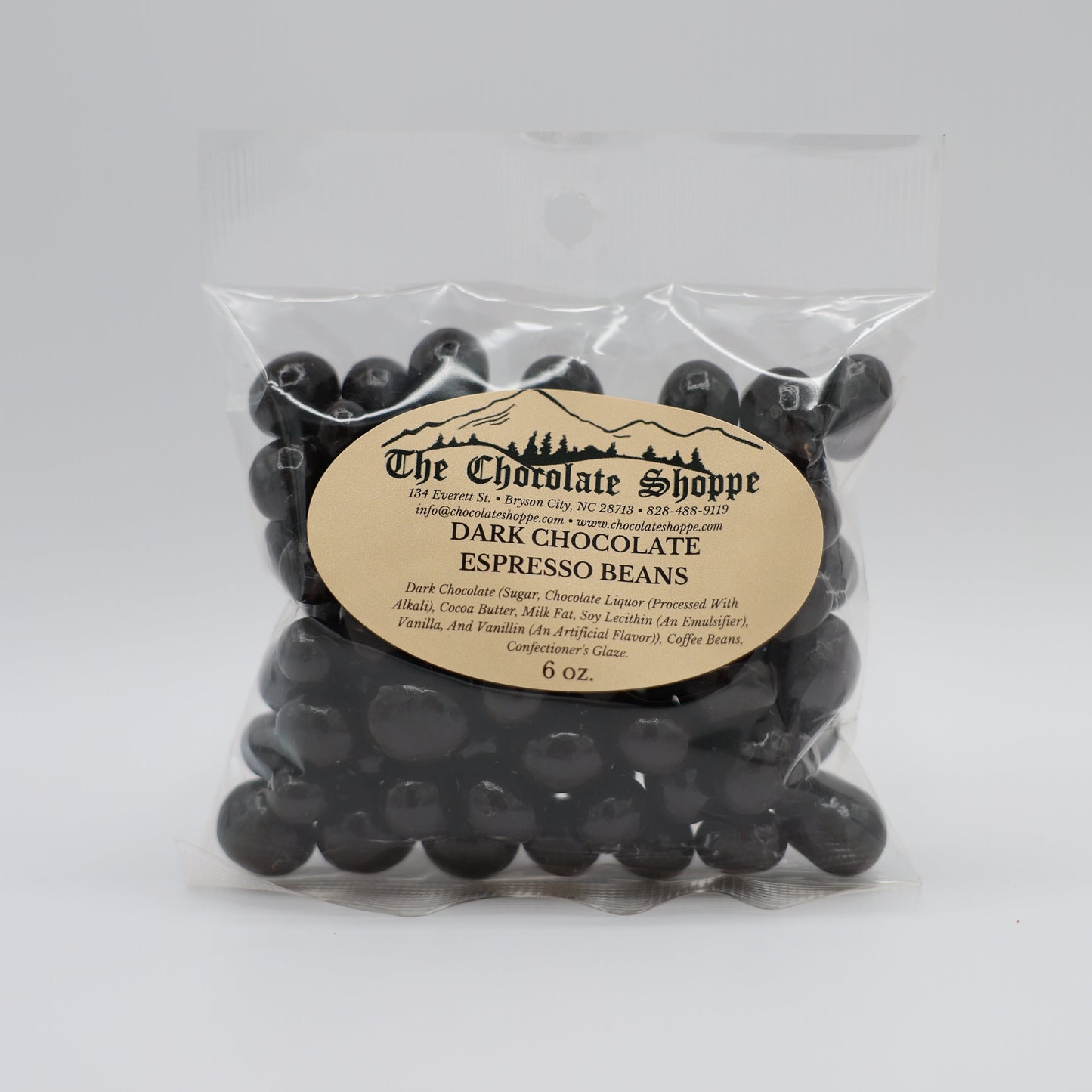 Chocolate covered espresso beans with rich coffee flavor
