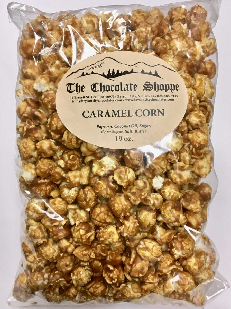 Gourmet caramel corn with crisp buttery coating