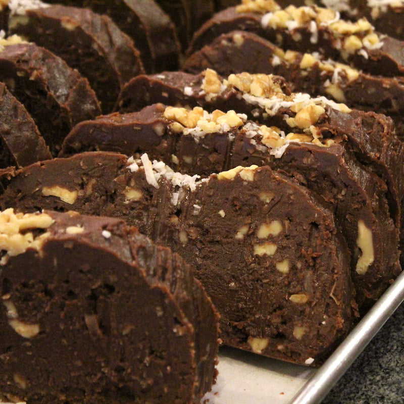 Fresh cut fudge in assorted flavors