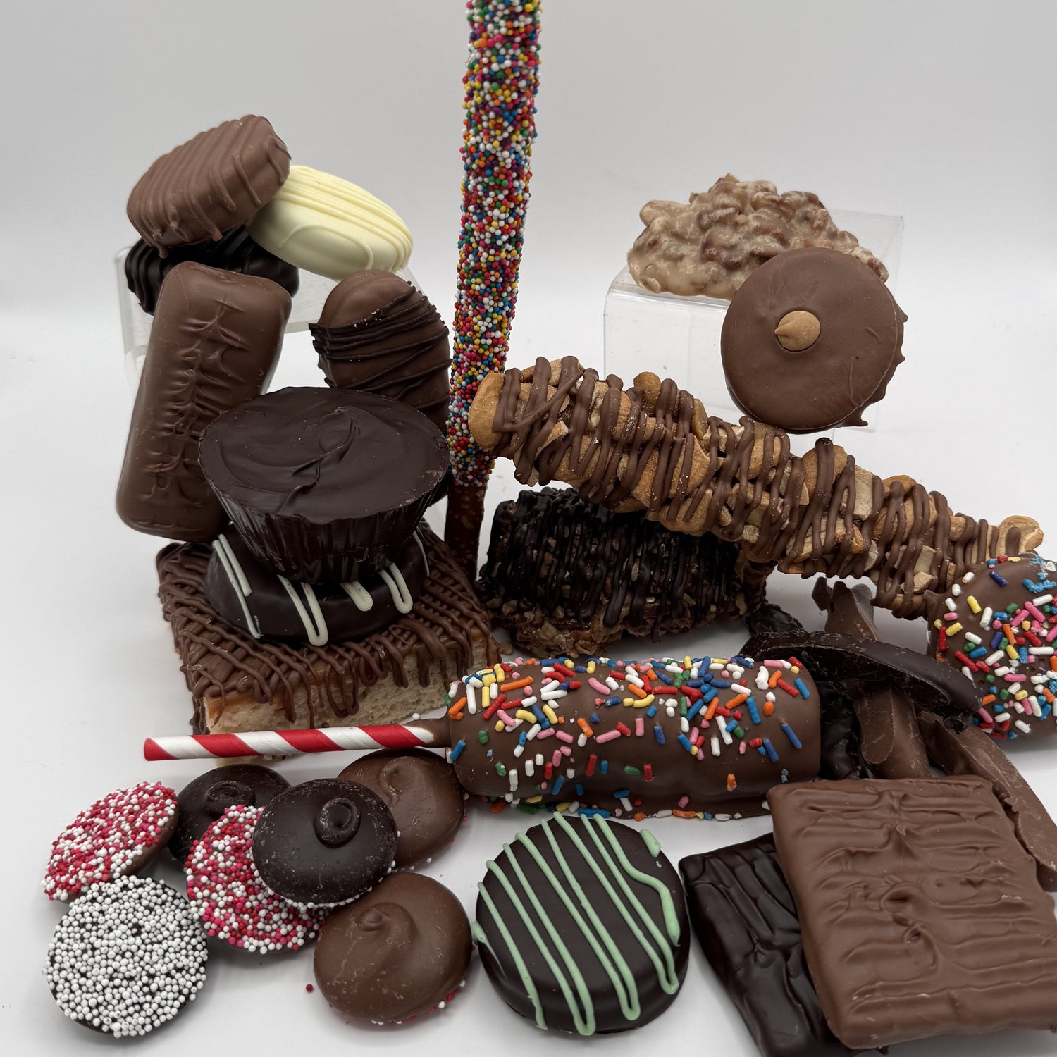 Popular chocolate and candy selections