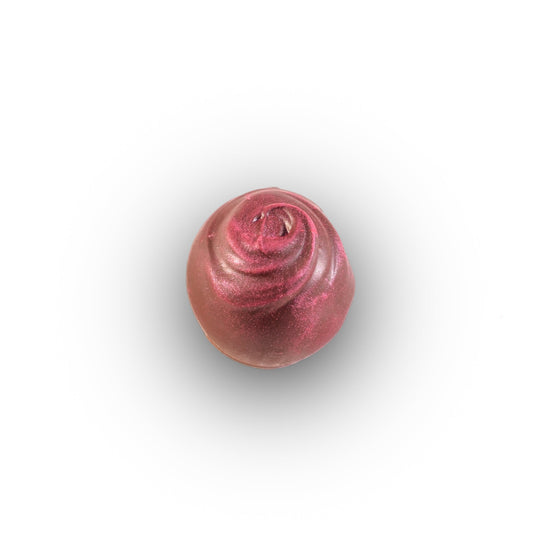 Cherry kirsch truffle with rich chocolate and fruit ganache