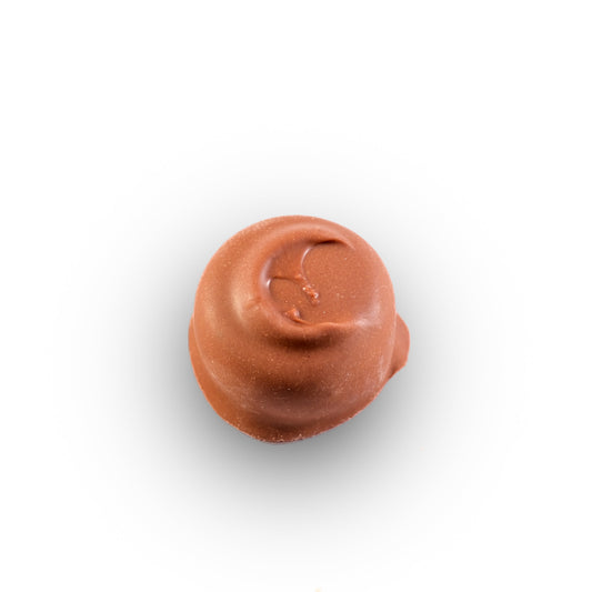Chocolate cream candy with smooth chocolate center