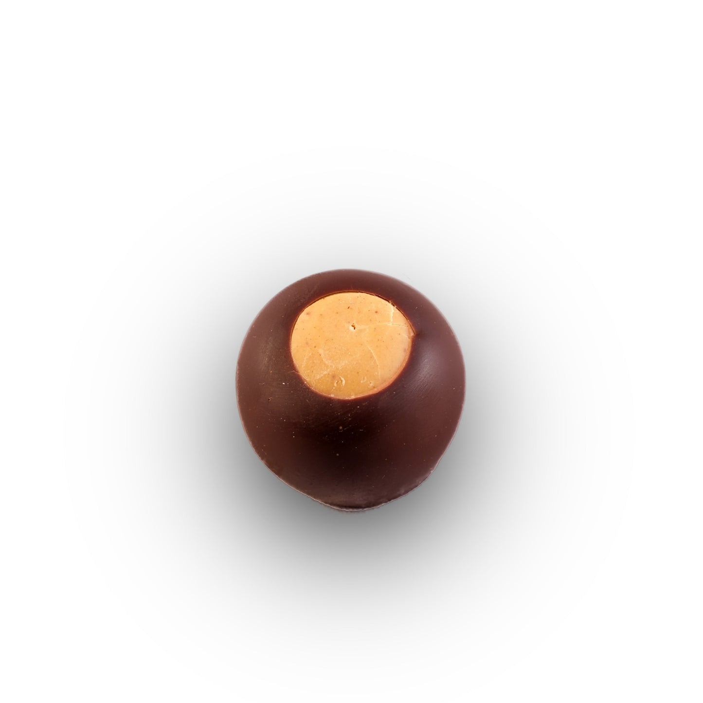 Buckeyes candy with peanut butter center and chocolate coating