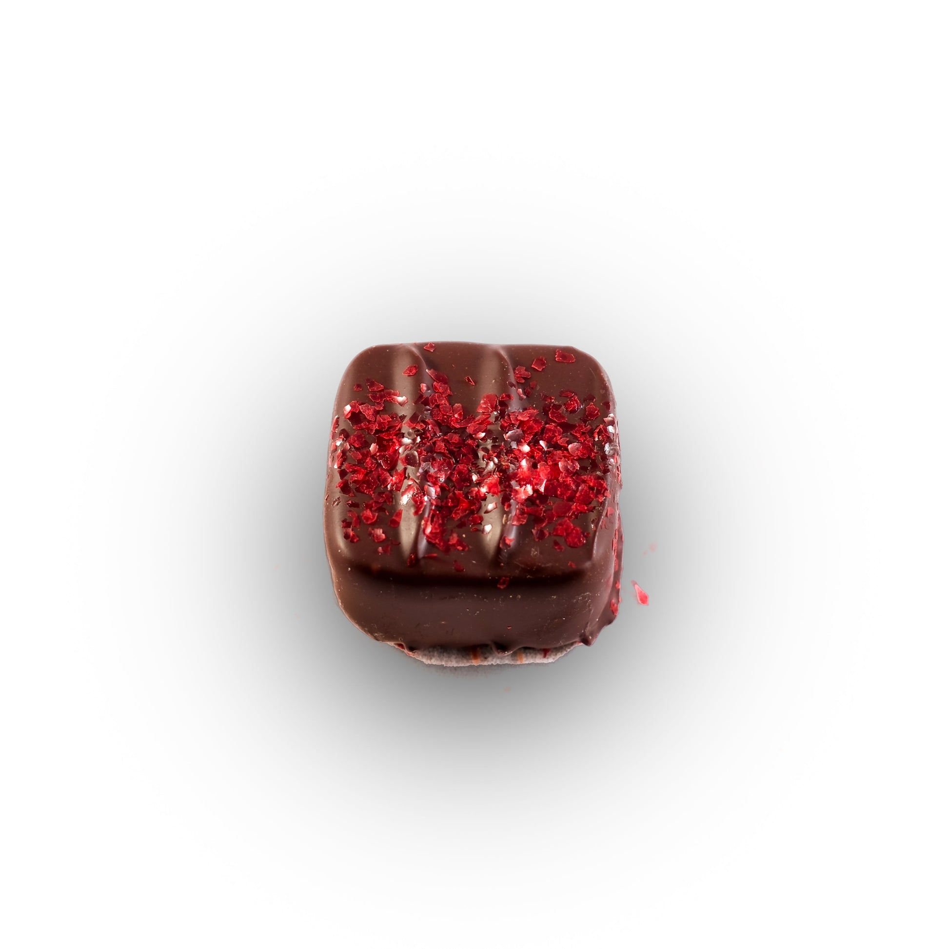 Raspberry cream chocolate with berry infused center