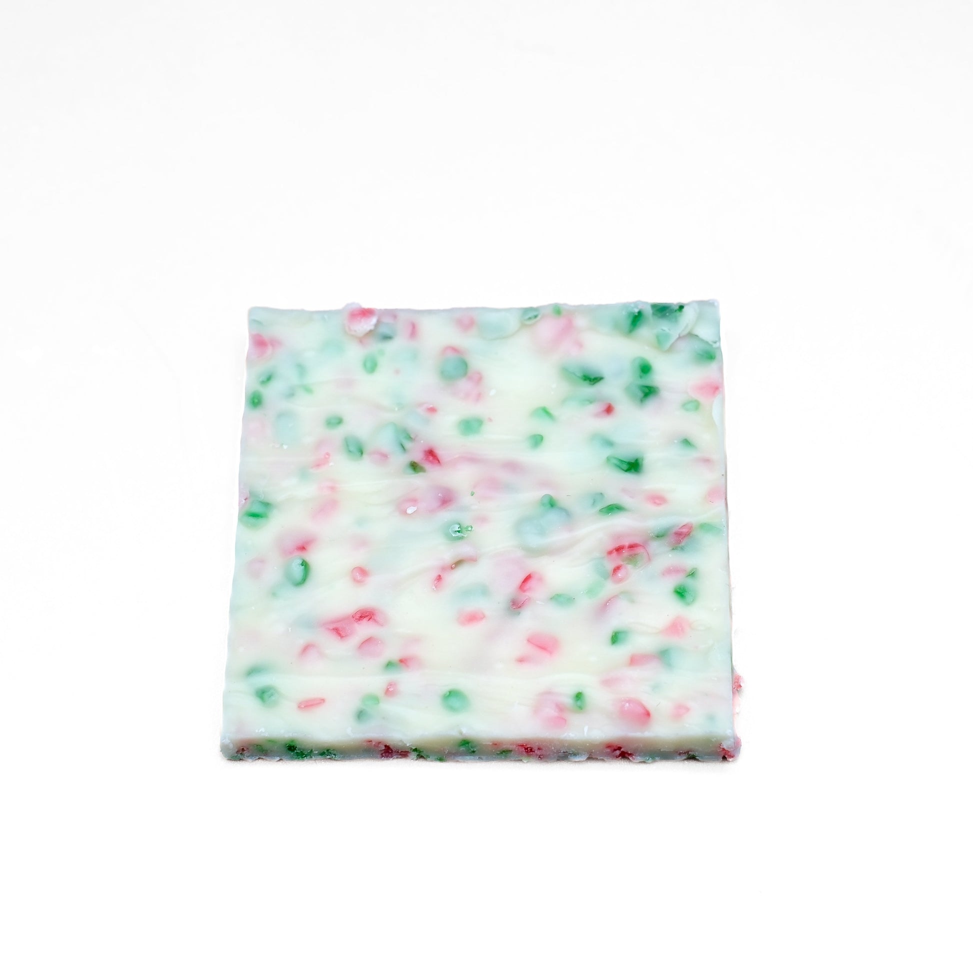 Peppermint bark with chocolate layers and peppermint pieces