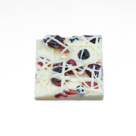 Berry chocolate bark with dried berries and premium chocolate