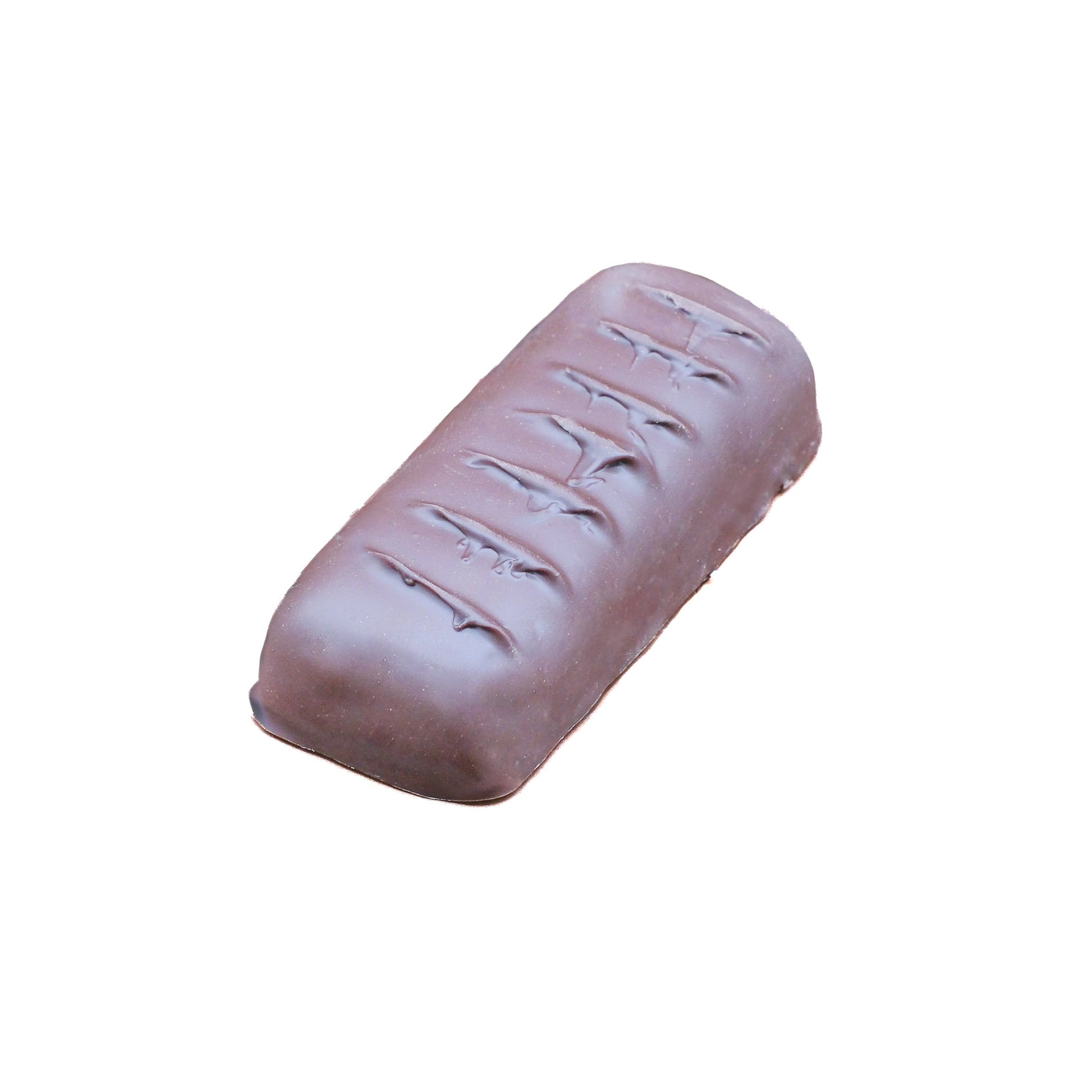 Chocolate caramel shortbread bar layered with premium chocolate