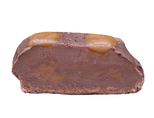 Sea salt caramel chocolate fudge with rich layered flavor