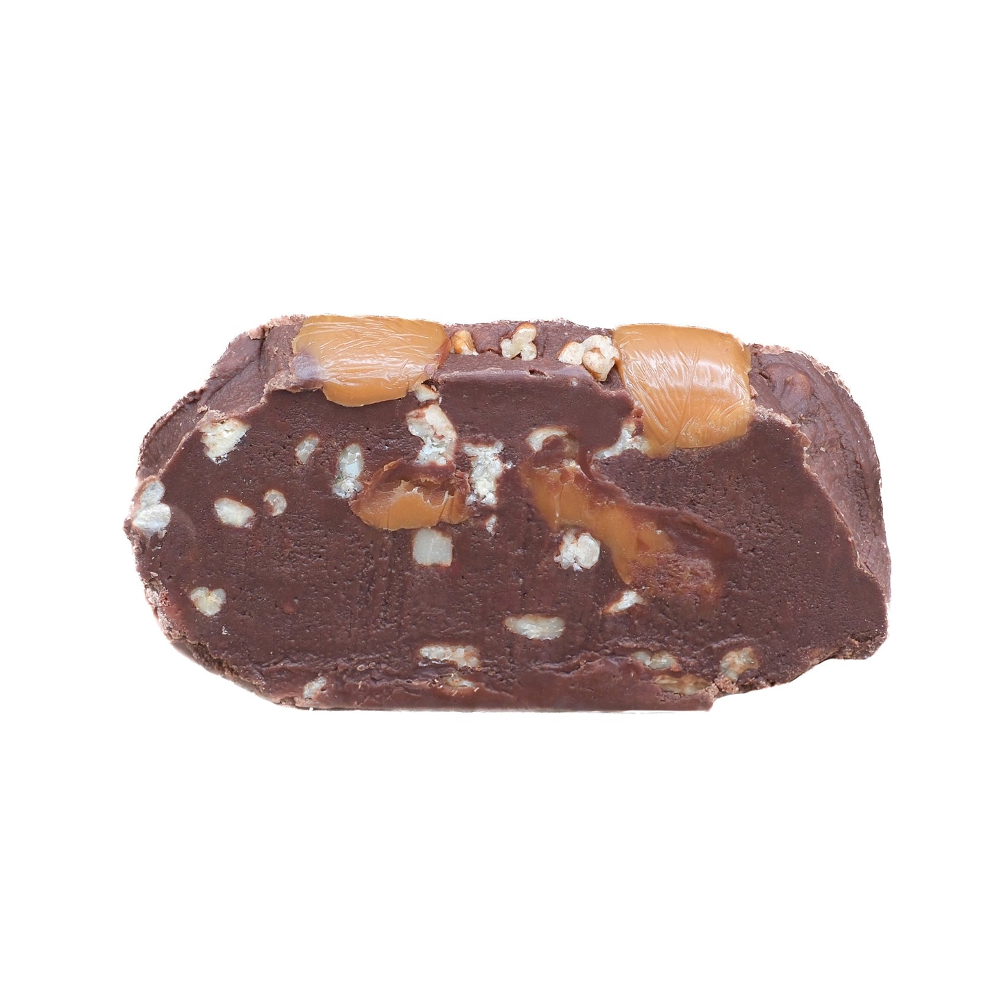 Bear paw fudge with chocolate caramel and toasted nuts