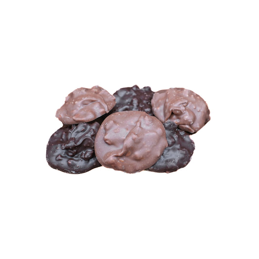 Small-batch chocolate pecan clusters with toasted pecans