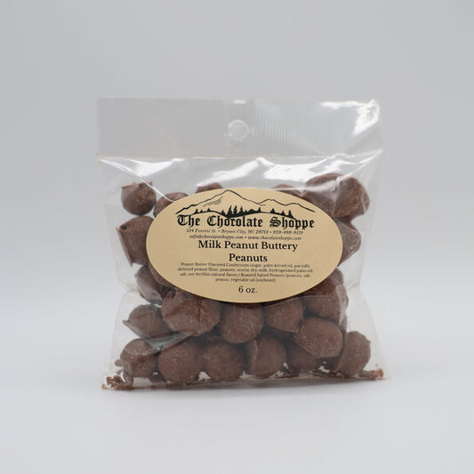 Peanut buttery peanuts with crunchy peanut butter coating