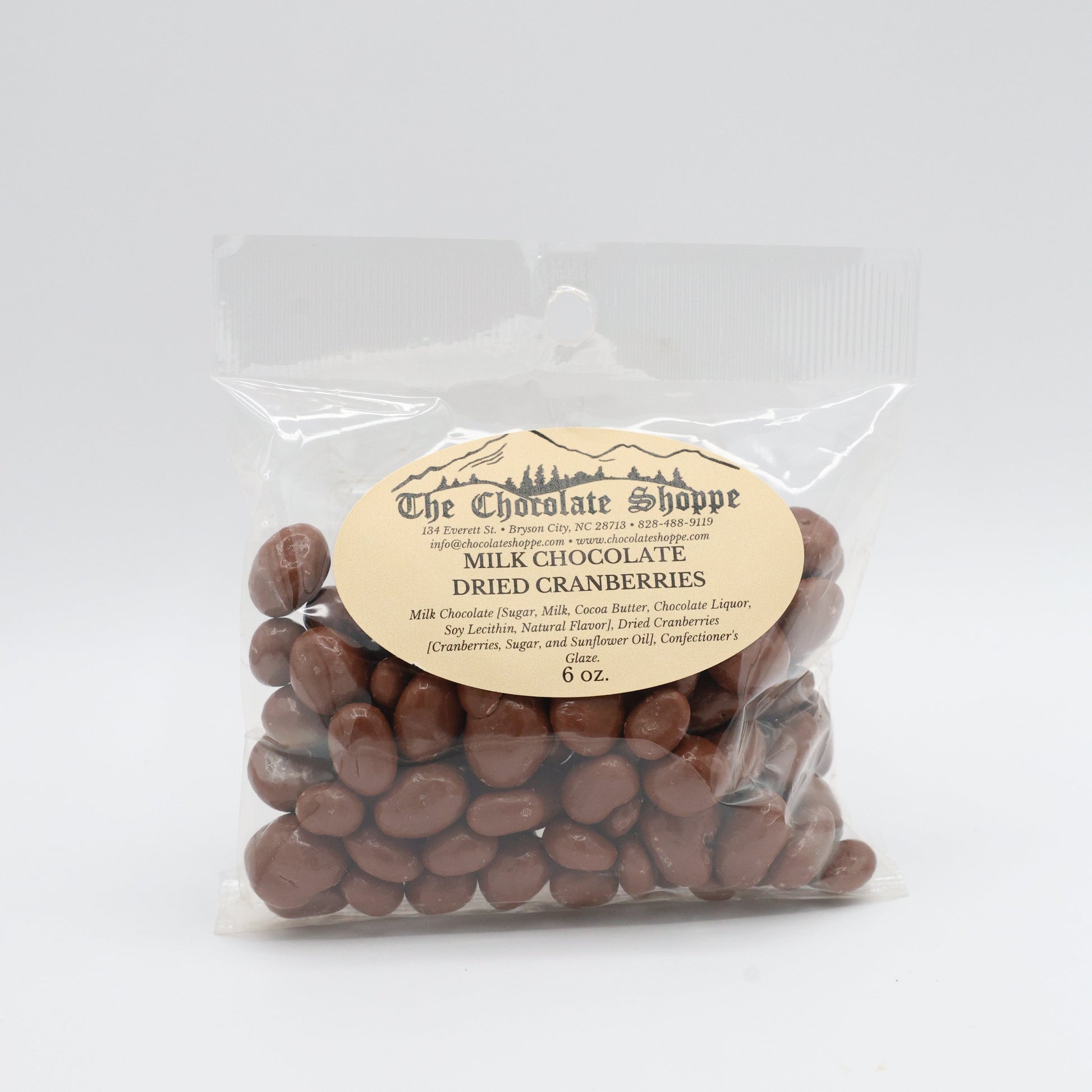 Chocolate covered cranberries with tart fruit and rich chocolate