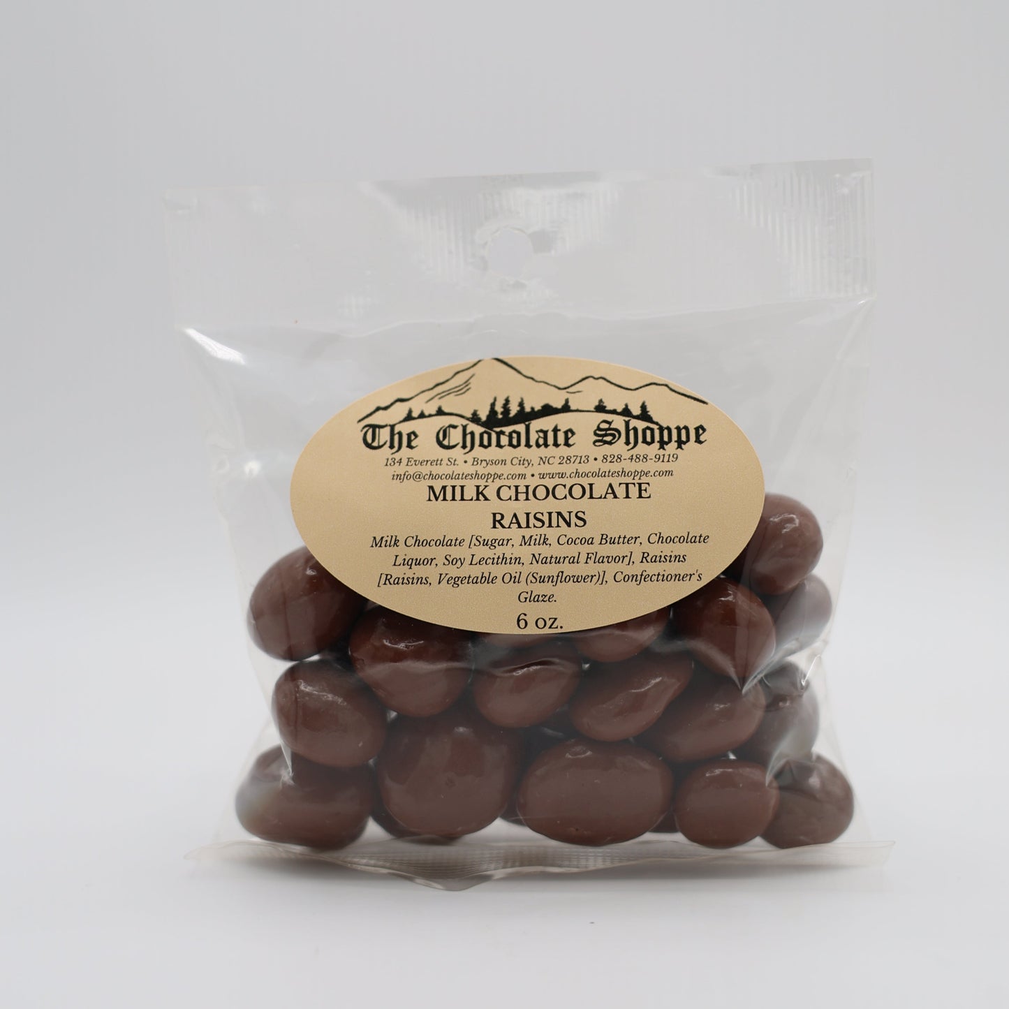 Gourmet chocolate covered raisins with sweet fruit center