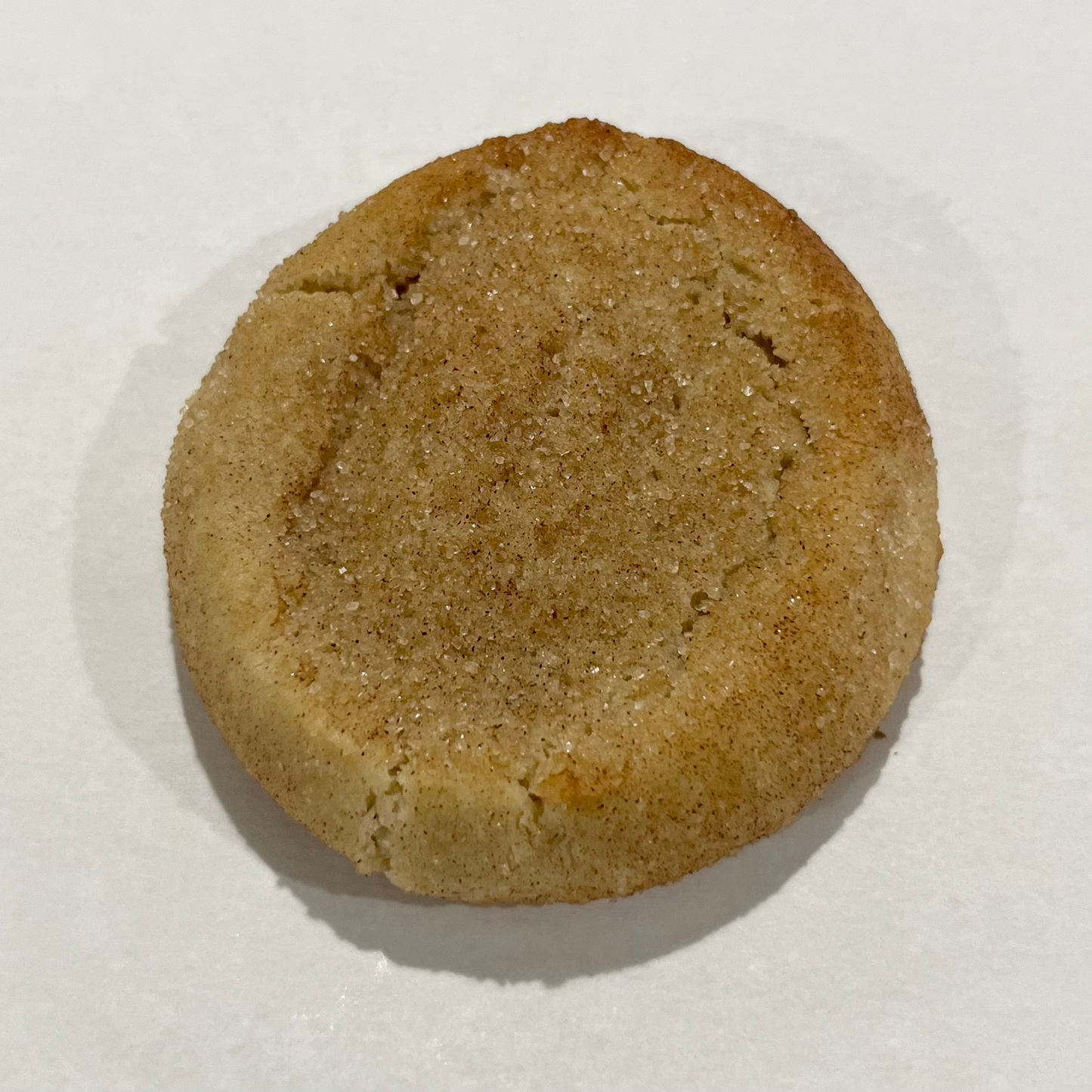 Brown cookie on a white background