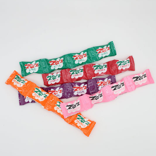 Zotz hard candy with fizzy sour center