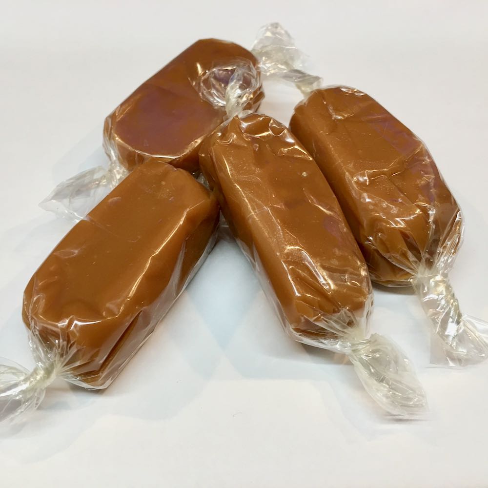 Soft caramel chews with rich buttery flavor