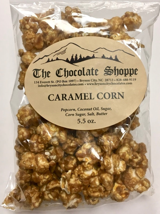 Gourmet caramel corn with crisp buttery coating