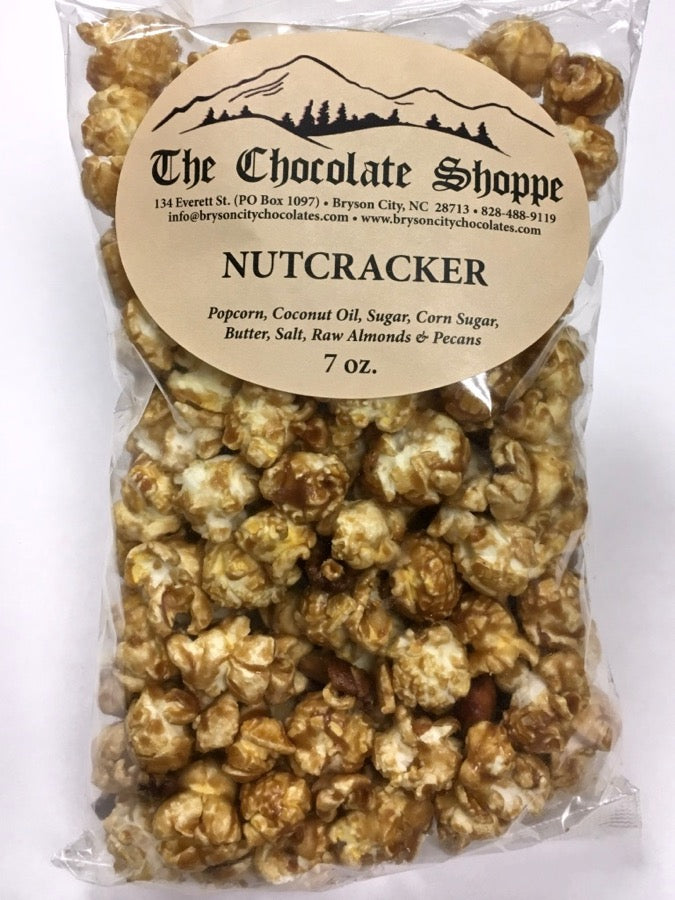 Nutcracker popcorn with caramel corn and roasted nuts
